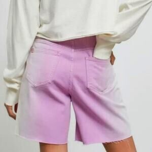 Urban Outfitter BDG Longline Carpenter Shorts Size 25 Relaxed Raw Hem High Waist